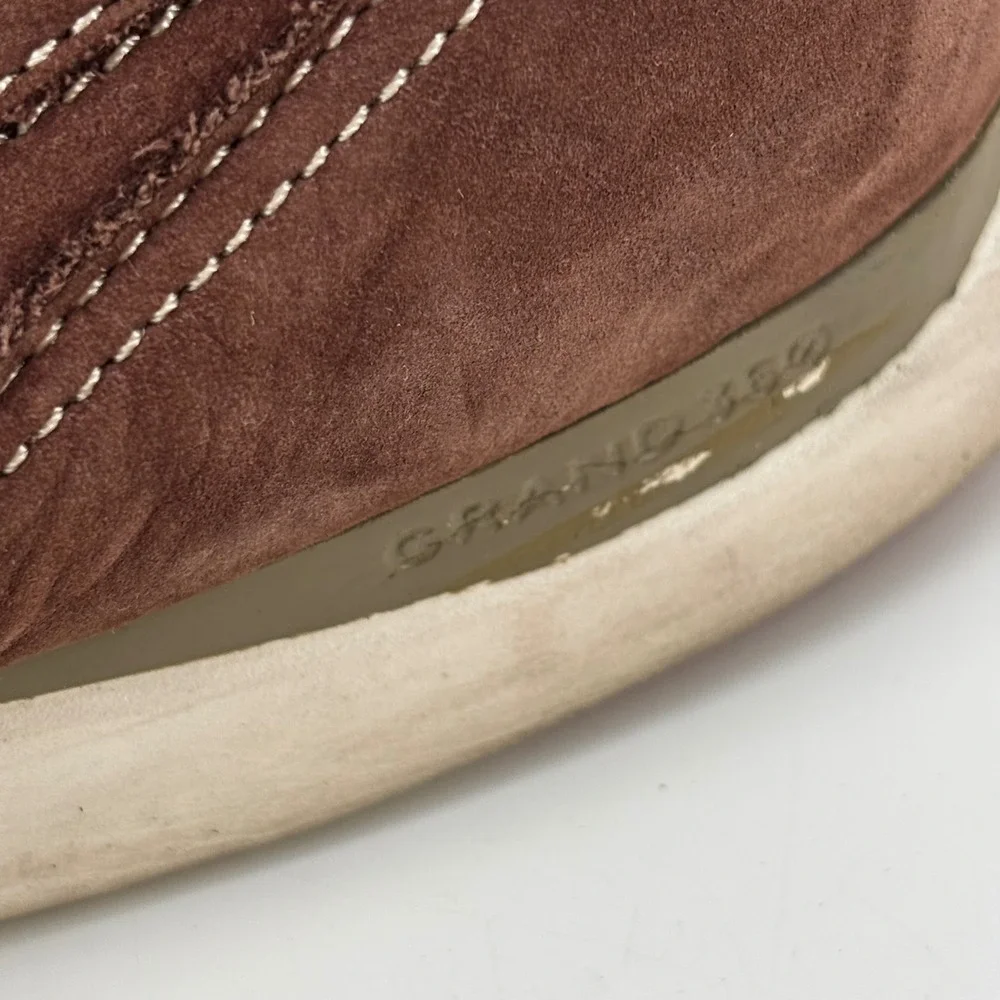 Cole Haan Mens Grand 360 Brown Nubuck Leather Slip On Loafers C33031 Size 12M
